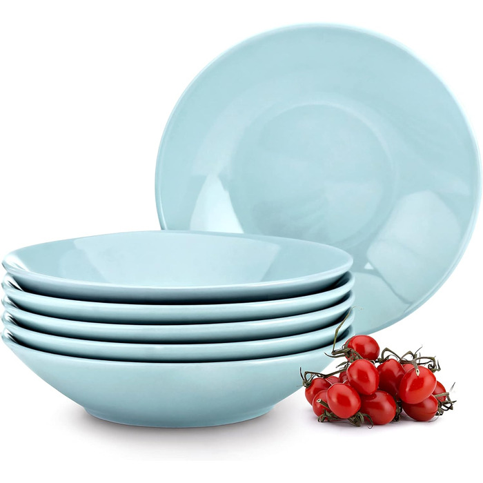 Набор из 6 тарелок для супа 21 см Konsimo