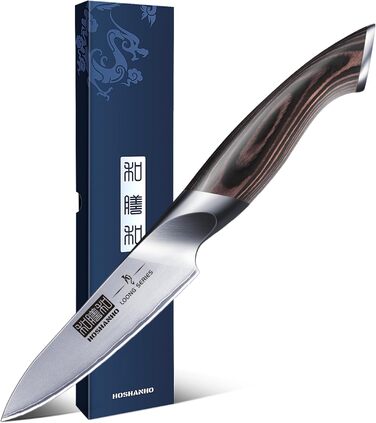 Нож для очистки фруктов 10 см, серебристый HOSHANHO