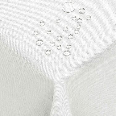 Скатертина з захистом від плям, біла 160 x 220 см DecoHomeTextil Heimtextilmanufaktur