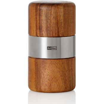 Мельница для мускатных орехов, 11,3 см, дерево/нержавеющая сталь AdHoc