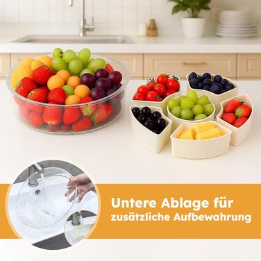 Коробка для снеків з відділеннями, білий Blomise