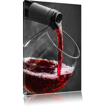 Смачне червоне вино, картина 80 x 60 см Pixxprint