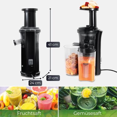 Соковижималка 150 Вт, чорна Slow Juicer Klamer