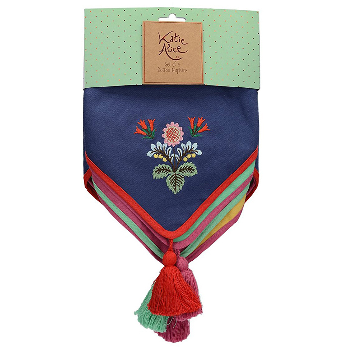 Набір із 4 серветок CreativeTops Festival Folk, 100% бавовна