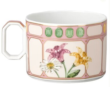 Чашка комбинированная 0,35л с блюдцем, Зефир IDYLLIA Swarovski x Rosenthal