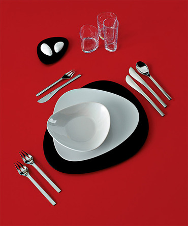 Тарелка 24х19,8 см белая Colombina Alessi