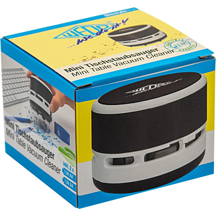 Портативний пилосос чорний-білий WEDO