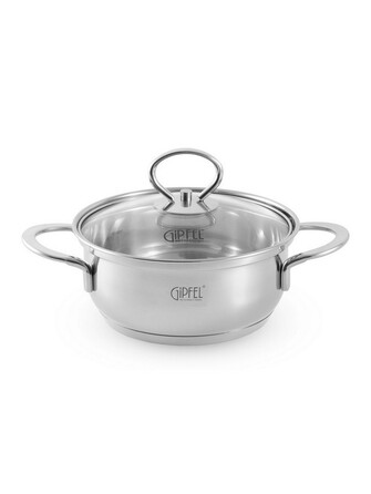 GIPFEL Каструля зі скляною кришкою SOFIA 16х7,5см/1,3л 2316 GIPFEL