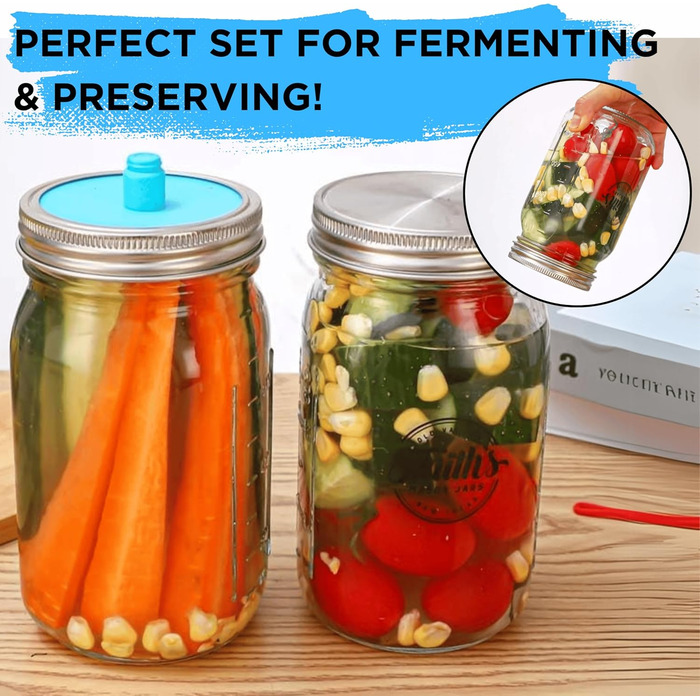 Стеклянные банки для консервации 2 шт 1 л Smiths Mason Jars