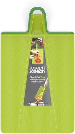 Складна обробна дошка Joseph Joseph Chop2Pot Plus з ручкою - (зелена, велика)