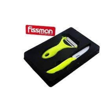 Набір серії Fissman MARCA (ніж для нарізання та ніж для чищення овочів з керамічними лезами) (2608)