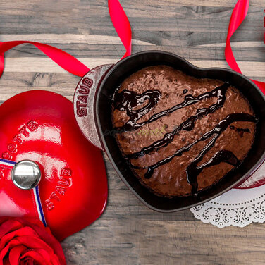 Кокот Серце 20 см, вишневий Staub