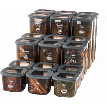 Набор из контейнеров для хранения 18 шт. Viwares