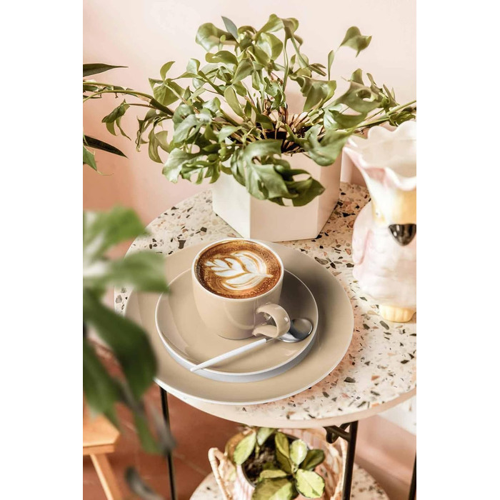 Кавовий сервіз на 6 персон, 18 предметів, бежевий Liberty Pure Colors Seltmann Weiden