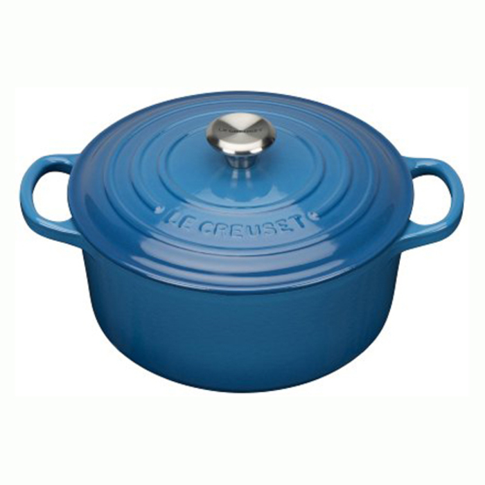 Каструля / жаровня з кришкою 22 см, синій Le Creuset