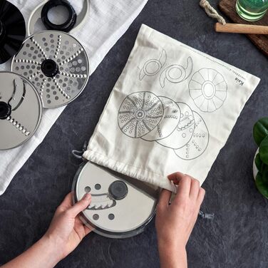 Кухонный комбайн 1000 Вт, 1,5 л, вкл. 4 режущих диска Springlane Kitchen