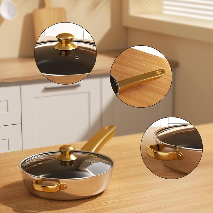 Набір каструль та сковорідок 12 предметів Mihoho