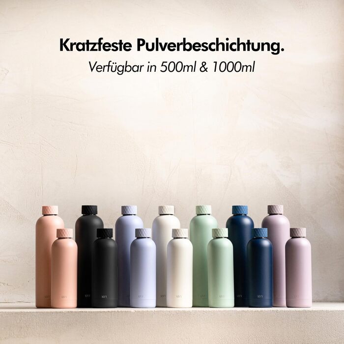 Термопляшка 1 л, Taupe KIVY