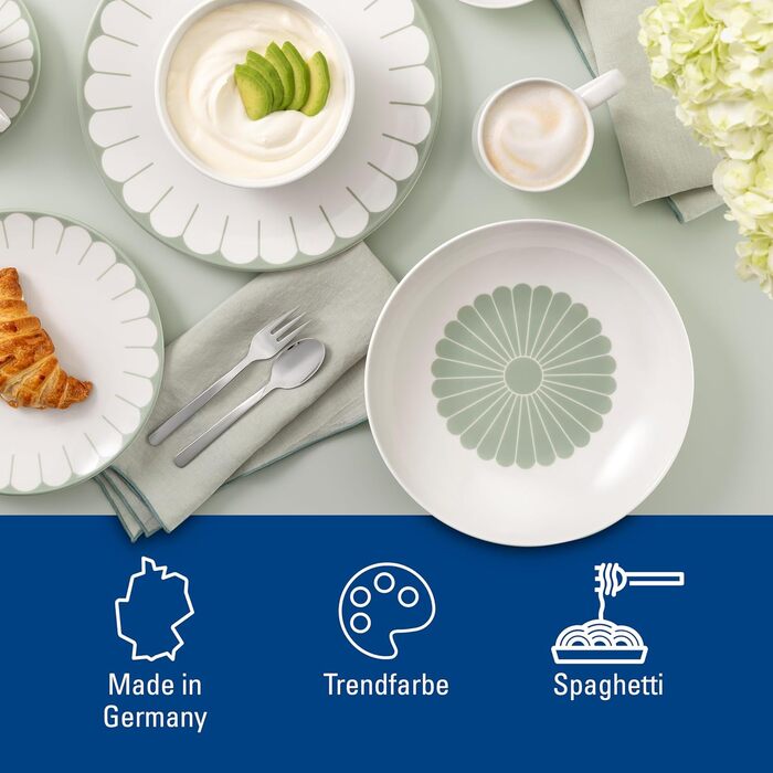 Миска для пасти 620 мл зелений Fleur Villeroy & Boch