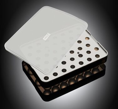 Силіконова льодогенератор Lurch ICE FORMER преміум-класу з кришкою на 20 кубиків льоду розміром 3 см, чорний, кубик 3 см (кулька 2 см)