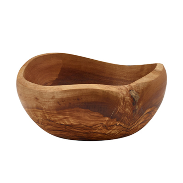 Миска дерев'яна, 15х5 см, з незбираного оливкового дерева, GenWare