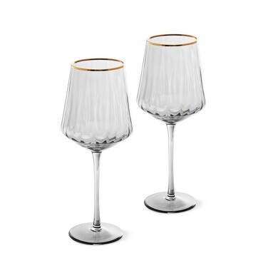 Набір з 2-х бокалів Fissman для червоного вина 590 мл скло (19058)