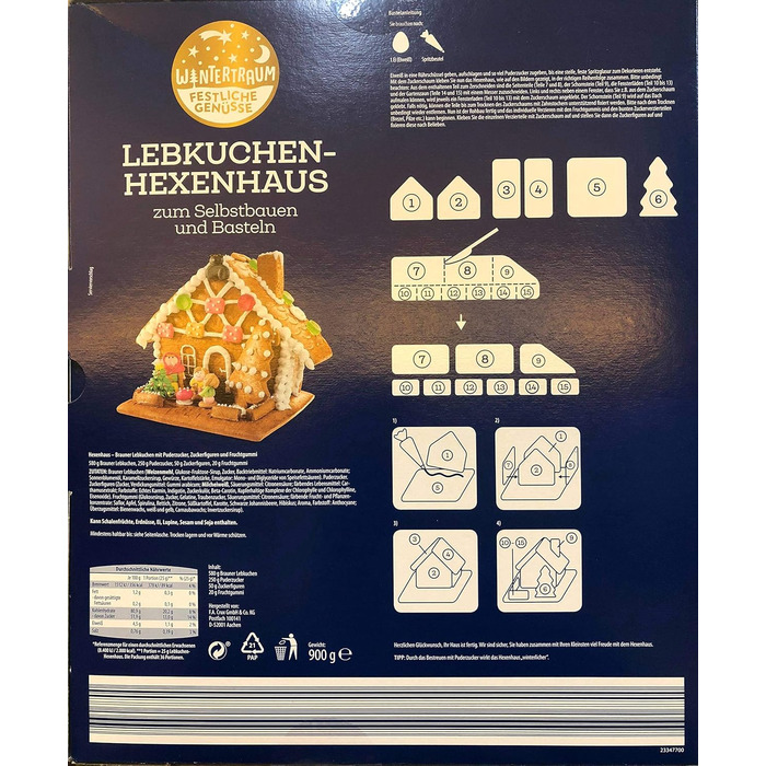 Пряниковий будиночок 700 г. WINTERTRAUM