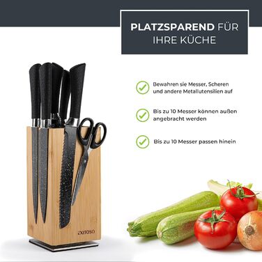 Блок для 20 ножів, що обертається на 360 градусів Exitoso