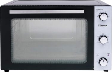 Міні-піч 2-в-1 з грилем, 1500 Вт, нержавіюча сталь, чорна (45 літрів, міні-піч), 31