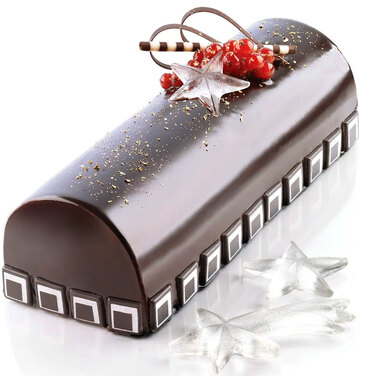 BUCHE/3 Форма силіконова 250X90 мм, h70 мм, v1300 ml (3 шт + таця)