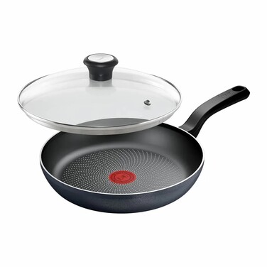 Сковорода з кришкою Tefal So' Light, 26см, алюміній, бакеліт, скло, чорний