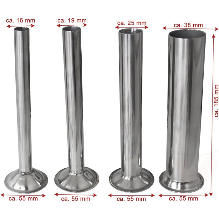 Промислова машина для наповнення ковбас Beeketal &39BTH07&39 з нержавіючої сталі (об&39єм 7 л/горизонтальна конструкція), професійна машина для наповнення ковбас з 2-швидкісним повністю металевим механізмом і рукояткою, включаючи 5 насадок для напов