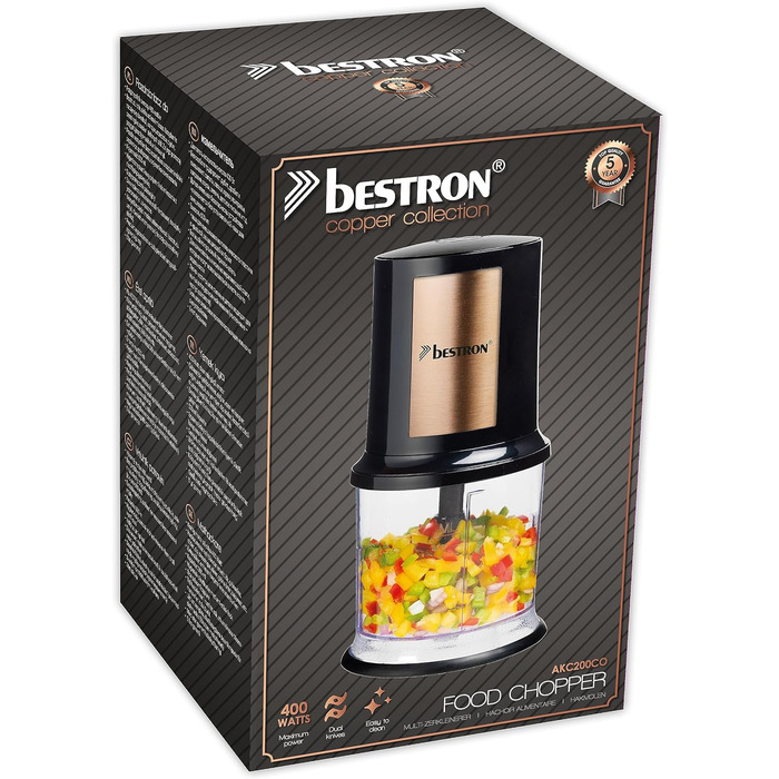 Електричний мультиподрібнювач 500 мл 400 Вт Bestron