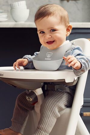 Слюнявчики для дітей 2 предмети, сірий  BabyBjörn