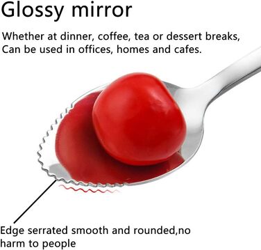 Ложка десертна 17 см із зубцями, набір 2 предмети whiteswan