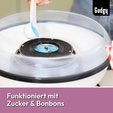 Машина для цукрової вати Gadgy для дому - Машина для цукрової вати для цукру або цукерок - Машина для цукрової вати - Цукрова вата для дитячих свят, днів народження та вечірок - (Рожева)