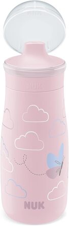 Нічна навчальна пляшка Чашка Sippy зі світловим ефектом 12 місяців Герметичний з жорстким носиком для пиття Кліпса і захисний ковпачок Без BPA 300 мл Планети, 10255678 (рожевий, Mini-Me Sip)