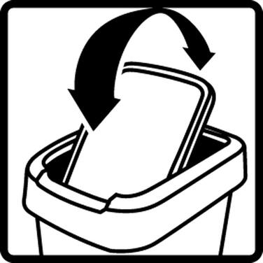 Сміттєвий бак з кришкою 50 л Rotho