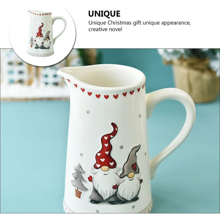 Різдвяний глечик для молока з порцеляни Cabilock