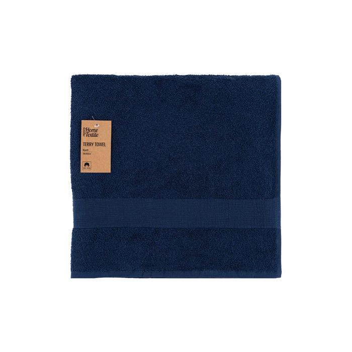 Рушник махровий Ardesto Benefit, 70х140см, 100% бавовна, синій темний