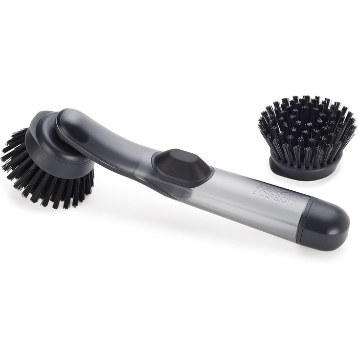 Щетка для мытья посуды с дозатором для мыла и сменной головкой 25,5x3,3x6 Joseph Joseph