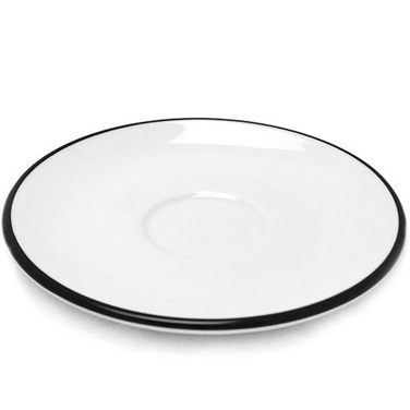 37253 Блюдце espresso 12 см Pennellessa Black rims для серій 'Verona', 'Torino'