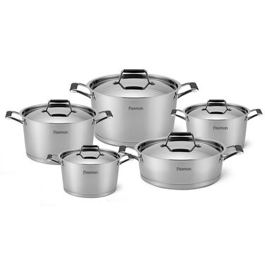 Набір посуду з кришками, 10 предметів ELARA Fissman