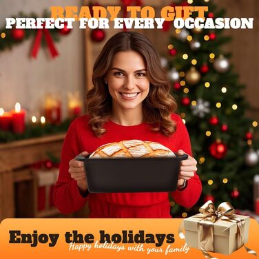 Форма для випікання хліба з кришкою, чавун NZQXJXZ