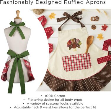 Набір кухонних рушників своїми руками, різдвяні рушники для випічки, приготування їжі та розваг, 18&quot x 28&quot, Tree Farm, 2 шт. (Mrs. Claus)