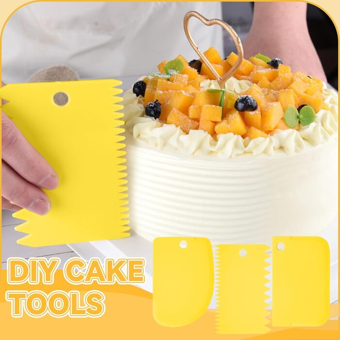 Шприц кондитерський з насадками для декору тортів і кексів, жовтий Erzekrim