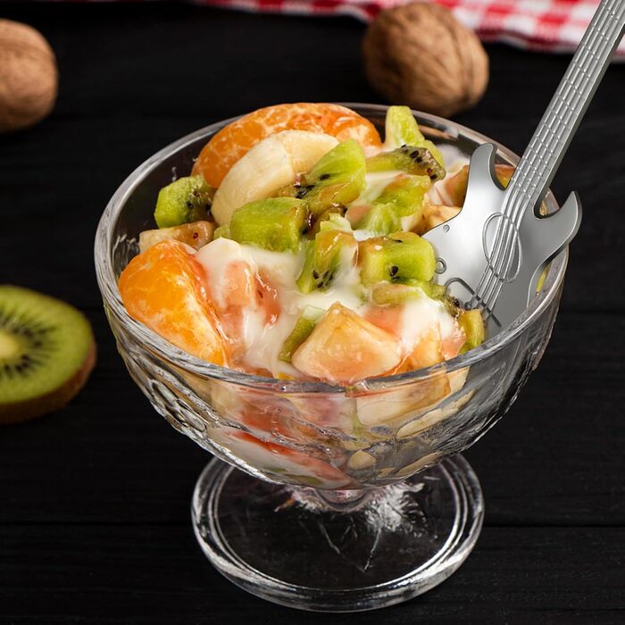 Матові чорні чайні ложки BEWOS, 16 шт. , ложки з нержавіючої сталі 13,7 см / 5,39 дюйма, чудова серія кавових ложок, десертні ложки, які можна мити в посудомийній машині, ідеально підходять для дому, ресторанів, вечірок тощо (кольорові ложки для гітари, 1