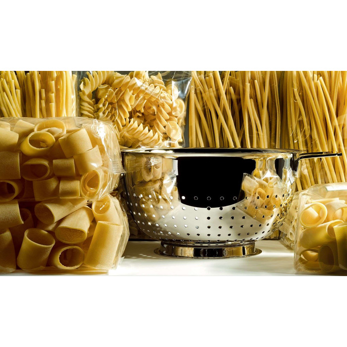 Дуршлаг с подставкой 22 см металлик Pots & Pans Alessi