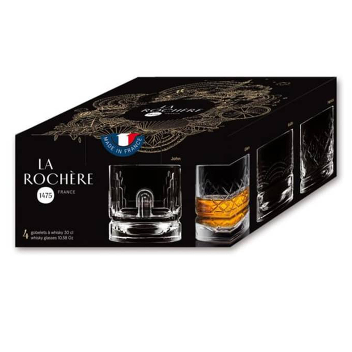 Склянка 300 мл, набір 4 шт., 4 різних дизайну, Dandy, La Rochere