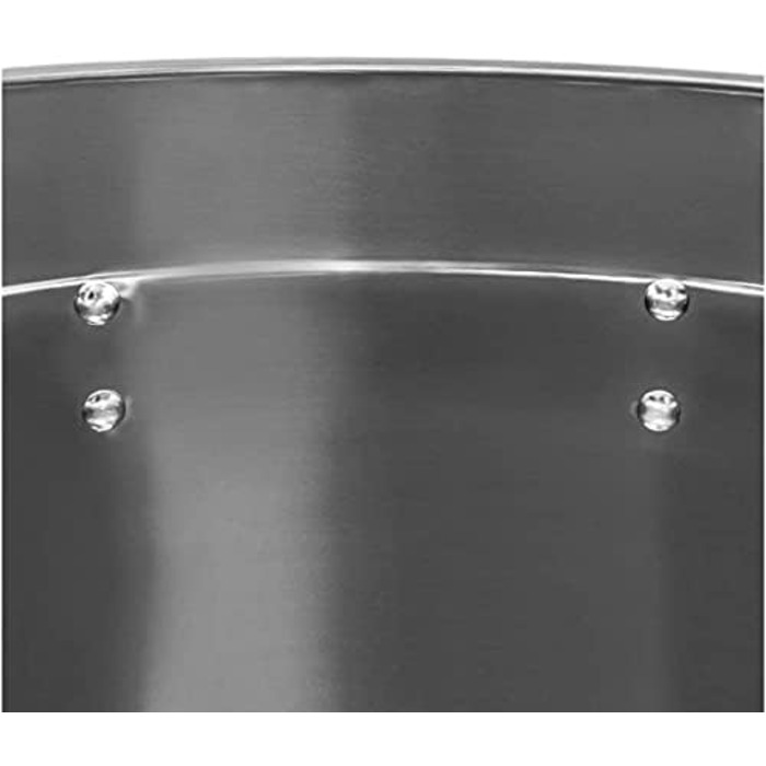 Каструля з нержавіючої сталі для кейтерингу 20 л з кришкою 30 см ONPIRA